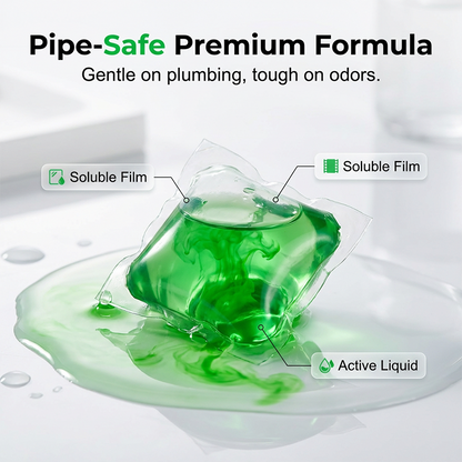 ✨Drain Freshening Capsules – Bio-Enzyme Formula Neutralizes Unpleasant Odors at the Source. Instant Fresh Scent, No Harsh Chemicals.